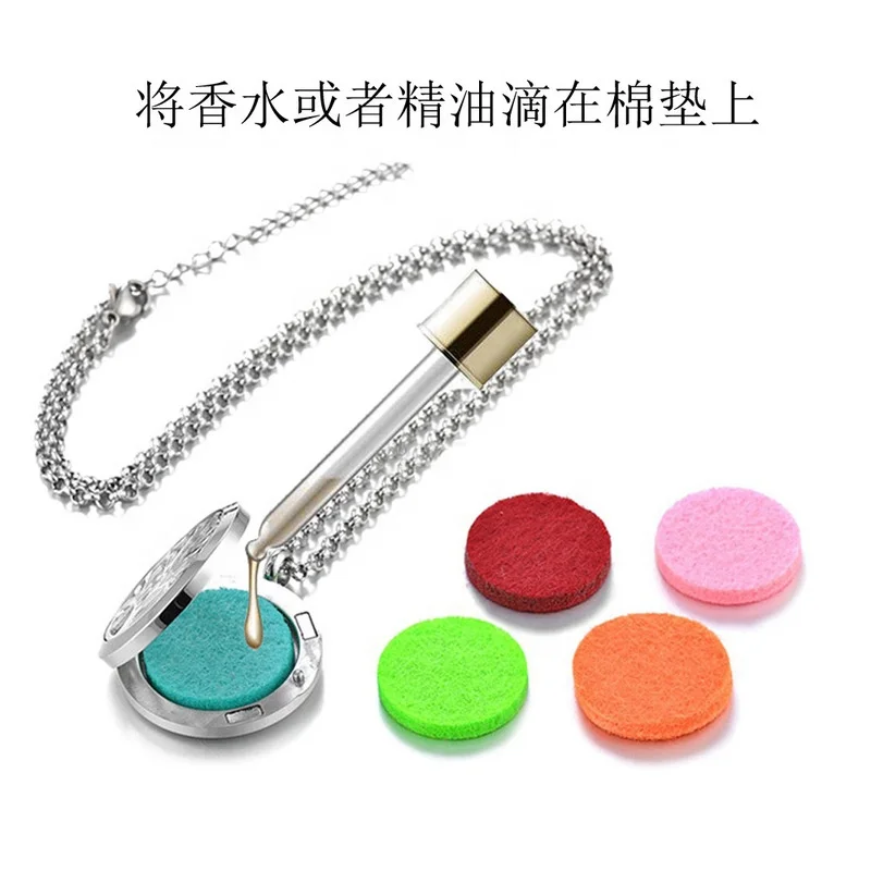 Dr. Jewelry 316L Stainless Steel Medallion Open Dog Paw Perfume Locket Essential Oils Diffuser Necklace For Pet Jewelry