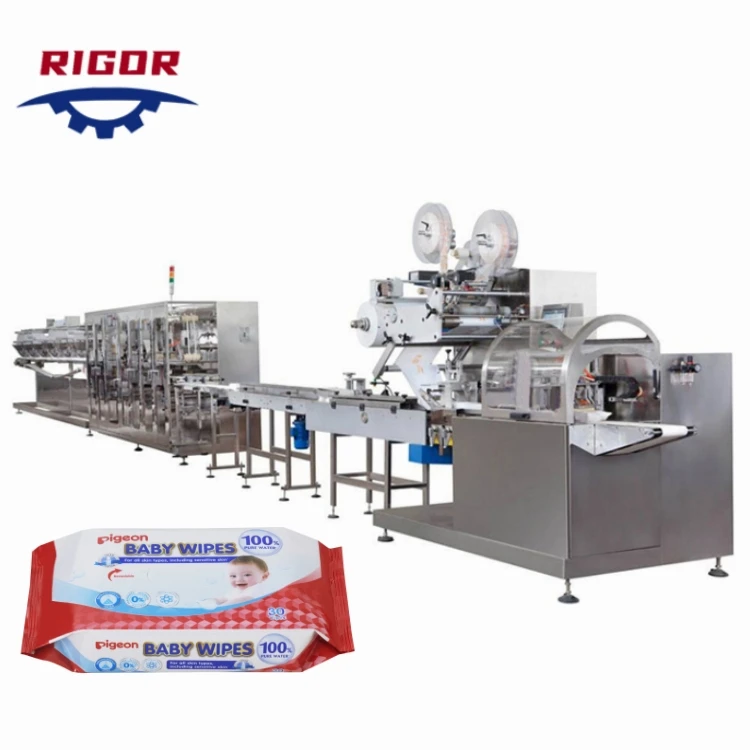 Machine For Alcohol Wet Tssue Wipes Making Machine Wet Tissue Packing Cold And Hot Wet Towel Machine