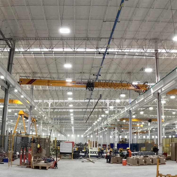 LDA Steel Structure Roof Traveling Single Girder Overhead Crane 10 Ton