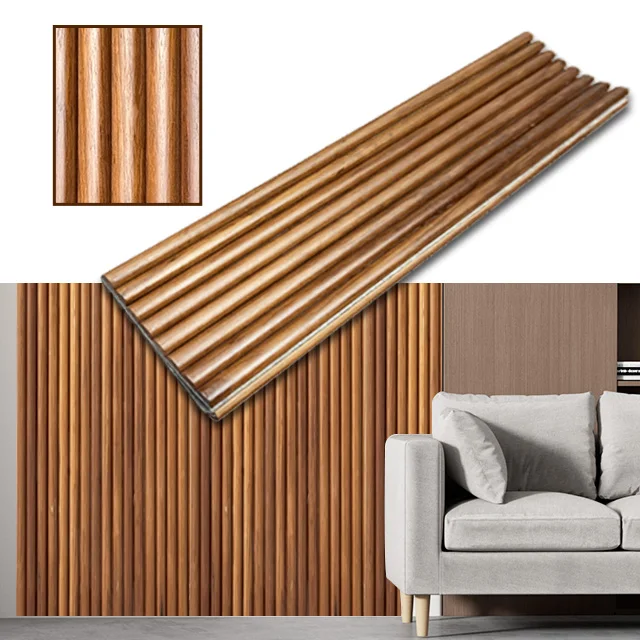 KASARO Modern style exterior decorative mdf flexible solid wood panels for wall and ceiling