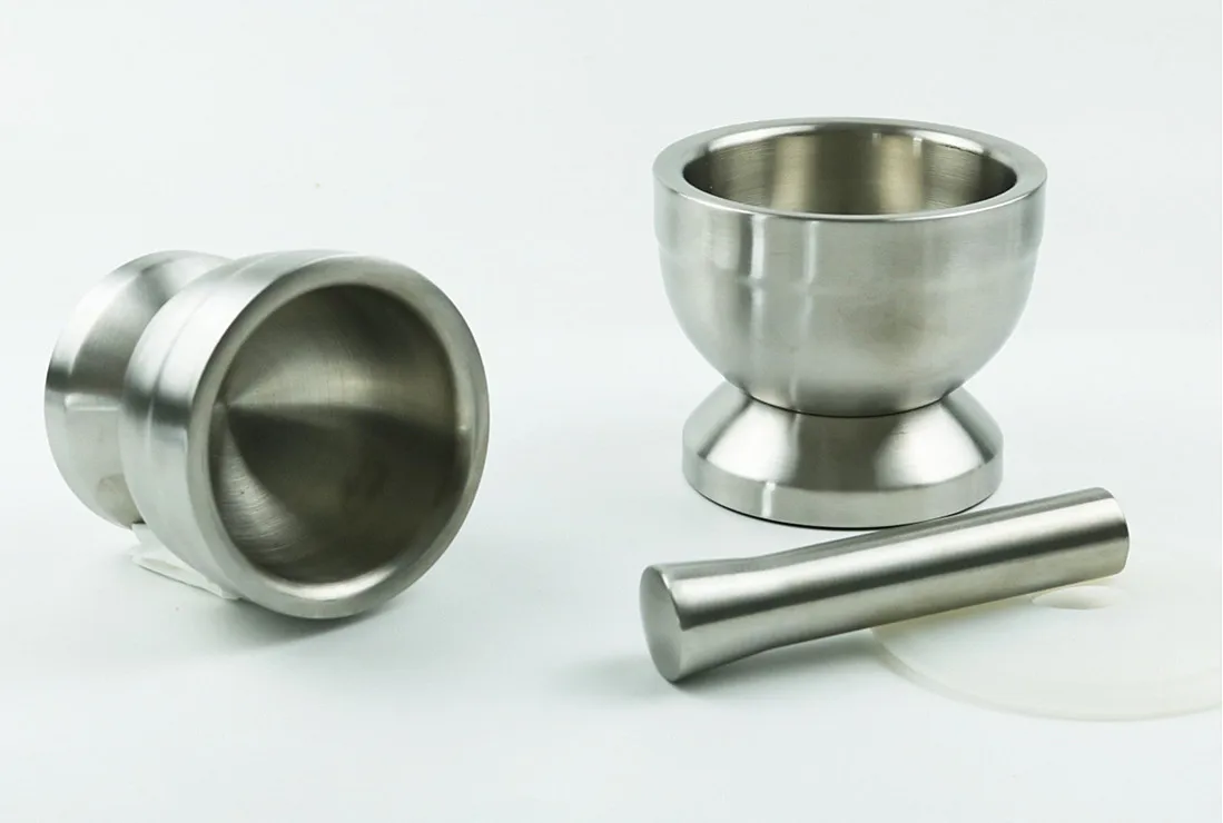 Durable Stainless Steel Pestle Herb & Spice Tools Spice & Nut Grinders Mortar and Pestle Eco-friendly CE / EU Stocked Metal LFGB