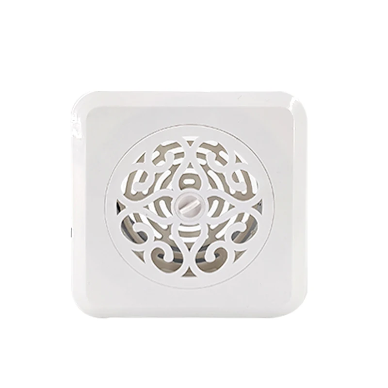 Квадратный цветочный узор вентиляционные отверстия пластиковые 100 мм светодиодный потолочный светильник/стеной домом система вентиляции офисное здание предотвратить насекомых