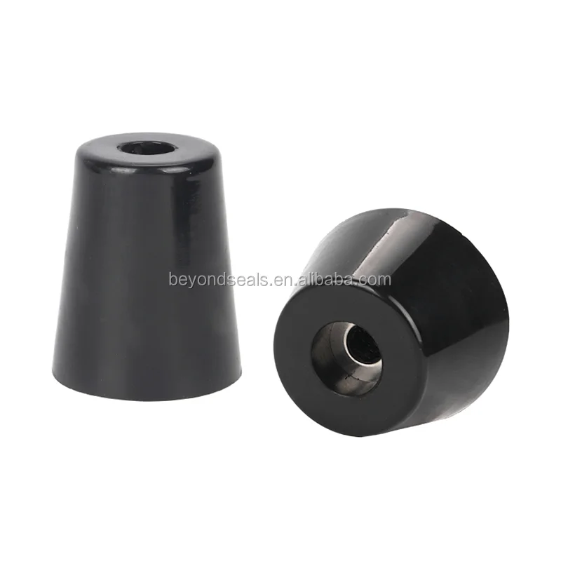 Tapered protection rubber feet for furniture table chair instrument machine and equipment with metal gasket rubber bumper feet