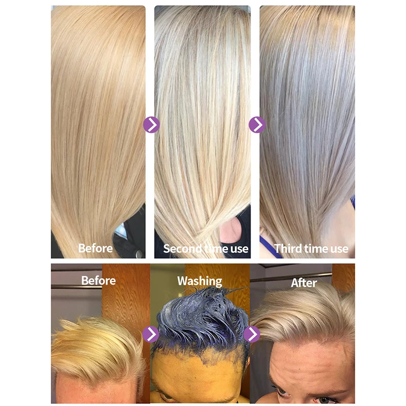 OEM Silver Shampoo for Blonde Hair Sulfate Free Wholesale Purple Shampoo