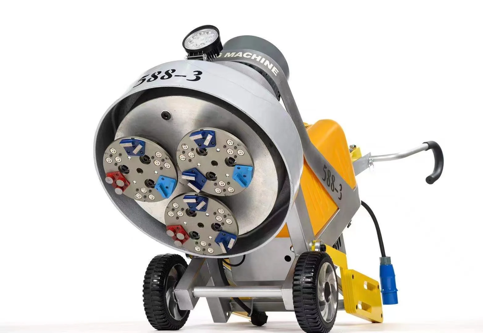 CONSMAC MAXMACH 220V Manual Rotating Floor Grinding Machine for Marble Epoxy Terrazzo