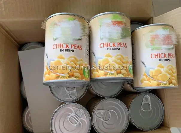 
High quality GARBANZOS canned chick peas from carre food 