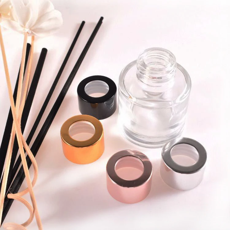 new product 50ml fashion mini aromatherapy glass bottle with gift box for home hotel