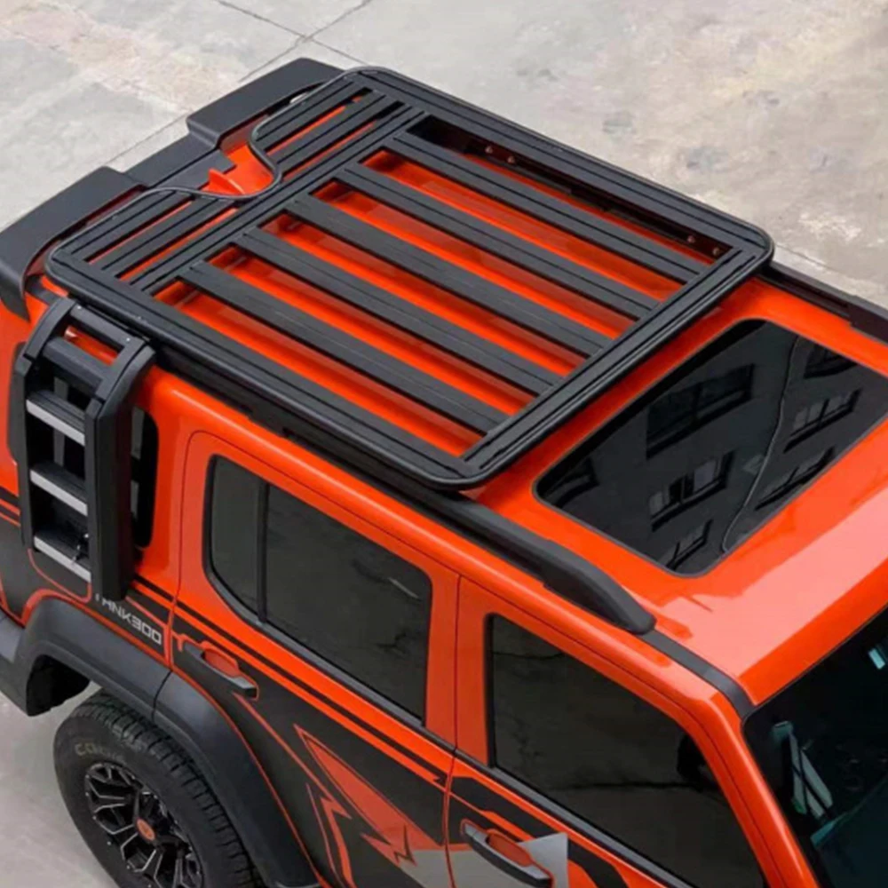 Car Accessories Aluminum Car Auto Spare Parts Flat Customized Roof Rail Roof Rack For Tank