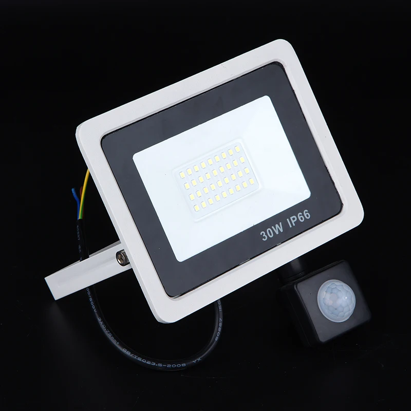 2020 лидер продаж Ultra-thin10w 20 вт 30 50 ручная сборка IP65 движения PIR сенсор SMD LED прожектор