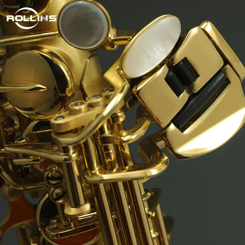 Saxophone High Grade Straight Phosphor Copper Body Gold Lacquer Keys KSS-C2 Soprano Saxophone