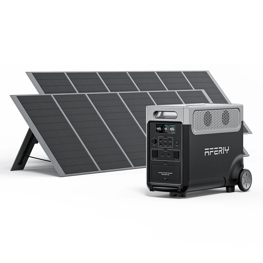 Аккумуляторная электростанция 3840Wh 220v с 2 400 Вт генератором солнечных батарей Портативная Солнечная портативная солнечная