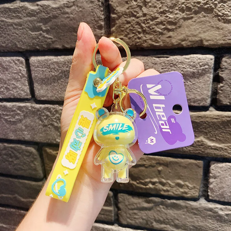 S243 Cute ice ice bear car backpack wholesale hanging ornaments key chain accessories key ring doll pendant key chain