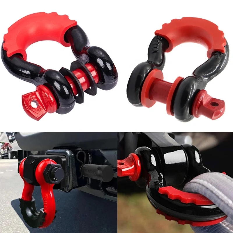 ANYUE Heavy Duty  3/4 4.75T G209 Bow Shackle With Complete Color For Trailer Shackle