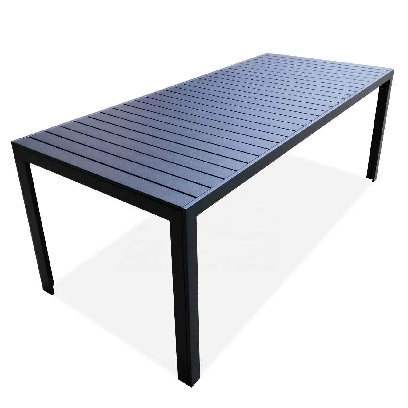 Открытый Алюминиевый металлический 8 местный раскладной обеденный Терраса Сад патио мебель