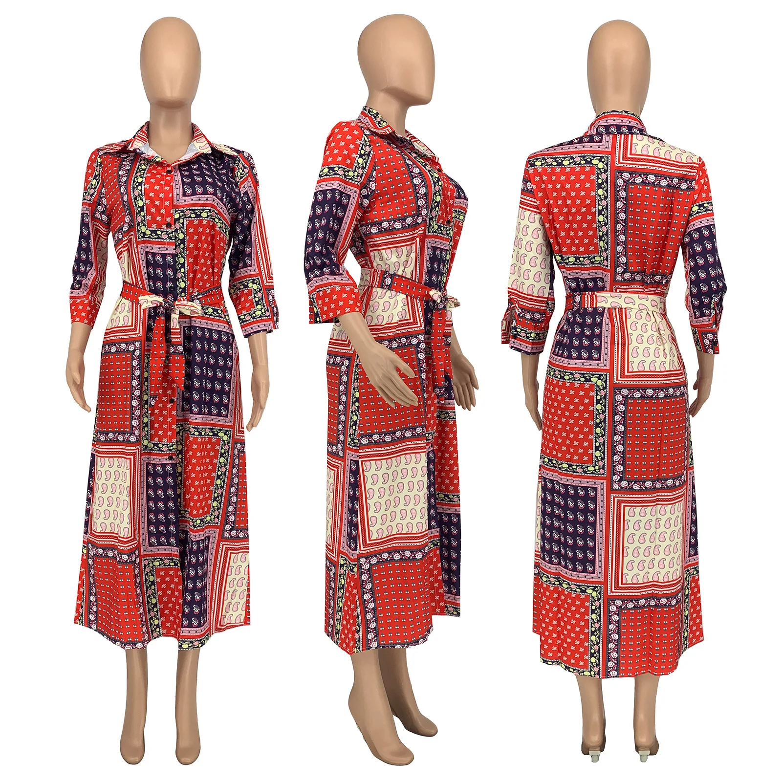 Evawanna INS fashion new printing high quality long coat for women coats for women