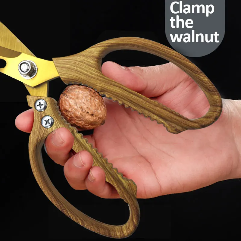 Stainless steel household kitchen SK6 Chicken bone scissors Bottle opener cut chicken feet plane fish scale walnut