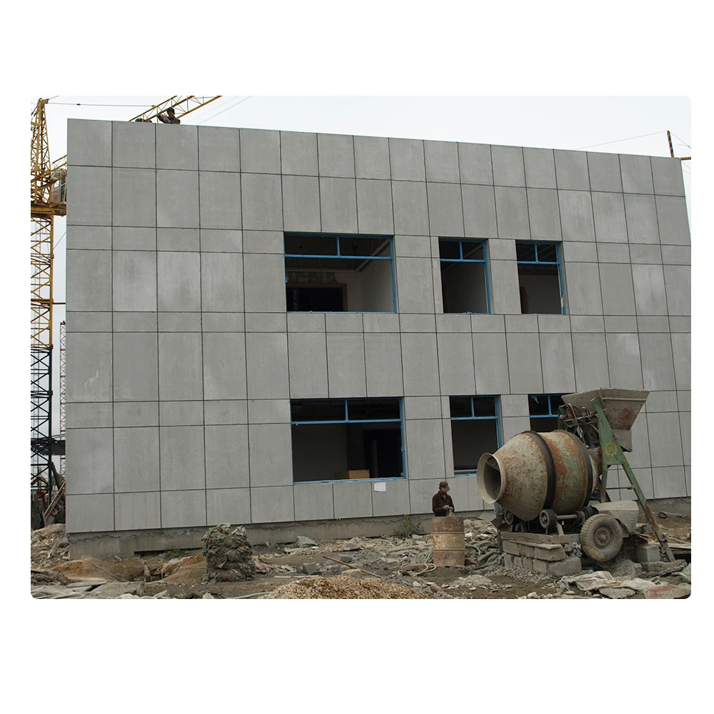 Cheapest Modern Building Materials Facade Panel Exterior Wall Cladding Faux Concrete Tile