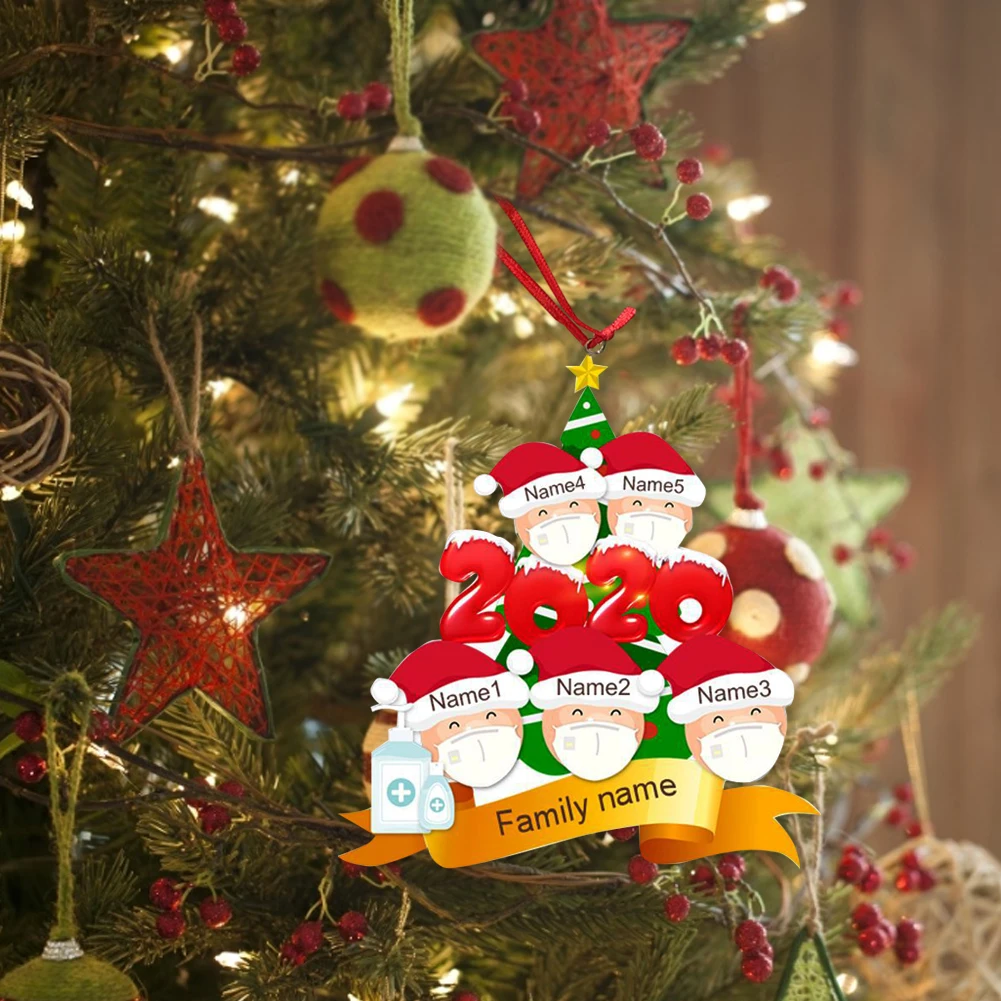 
Personalized surviving family DIY Christmas tree pendant, a creative gift for the family 