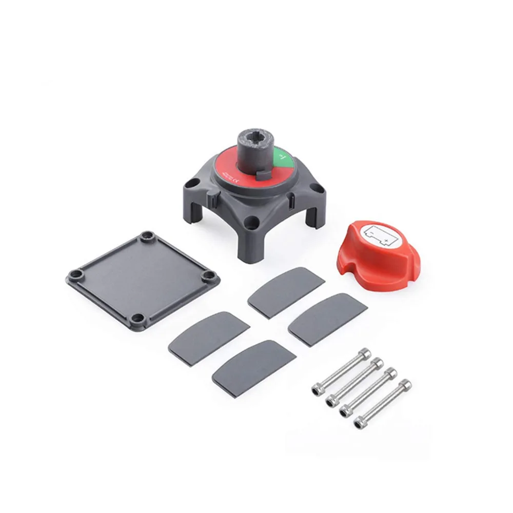 Battery Disconnect Switch 2 Pieces Battery Cutoff Switch Master for Marine Boat Power Isolator On-Off Kill Switch (Regular Style