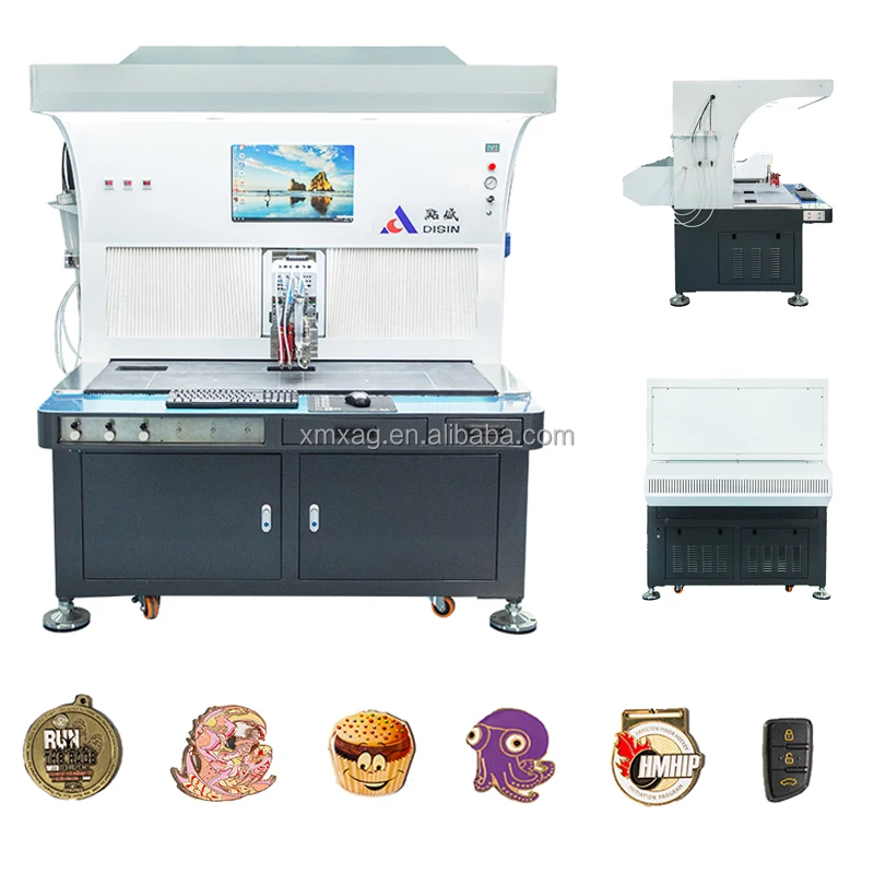 Easy learn and operate Button/key Ring/ Metal Signs Painting Machine Art And Crafts Making Machine