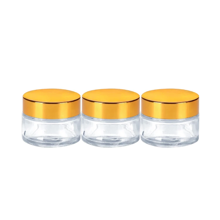 Wholesale 60Mm Customized Cosmetic Jar Bottle Rose Gold Aluminum Plastic Metal Screw Cap