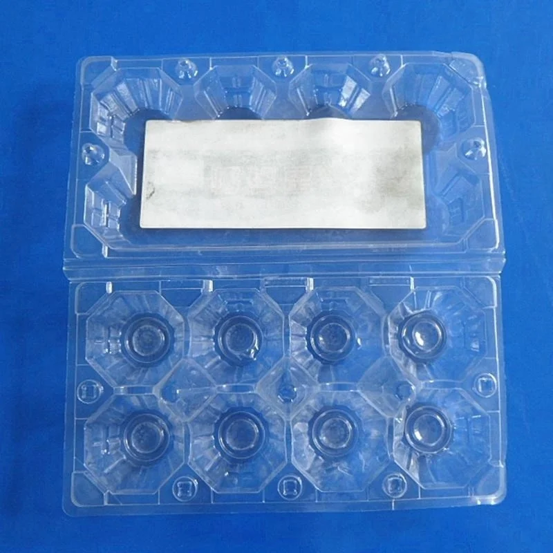  custom 8 holes disposable food grade blister packaging container plastic egg
