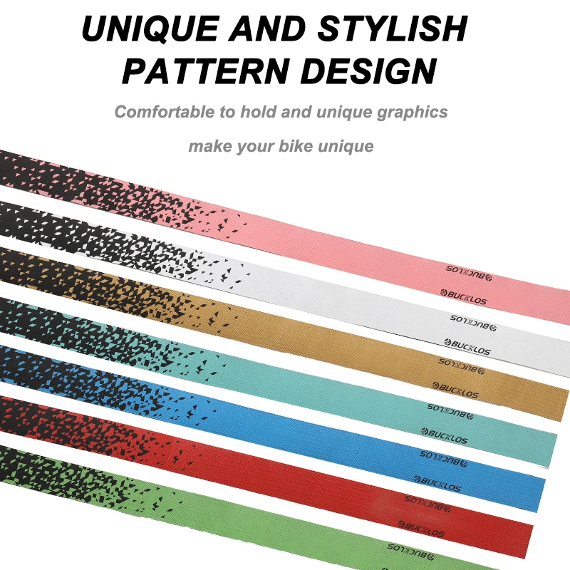 BUCKLOS Bicycle Handlebar Tape Steering Wheel Cover Road Bike Handlebar Anti-skid Belt Rubber Tape Bicycle Parts