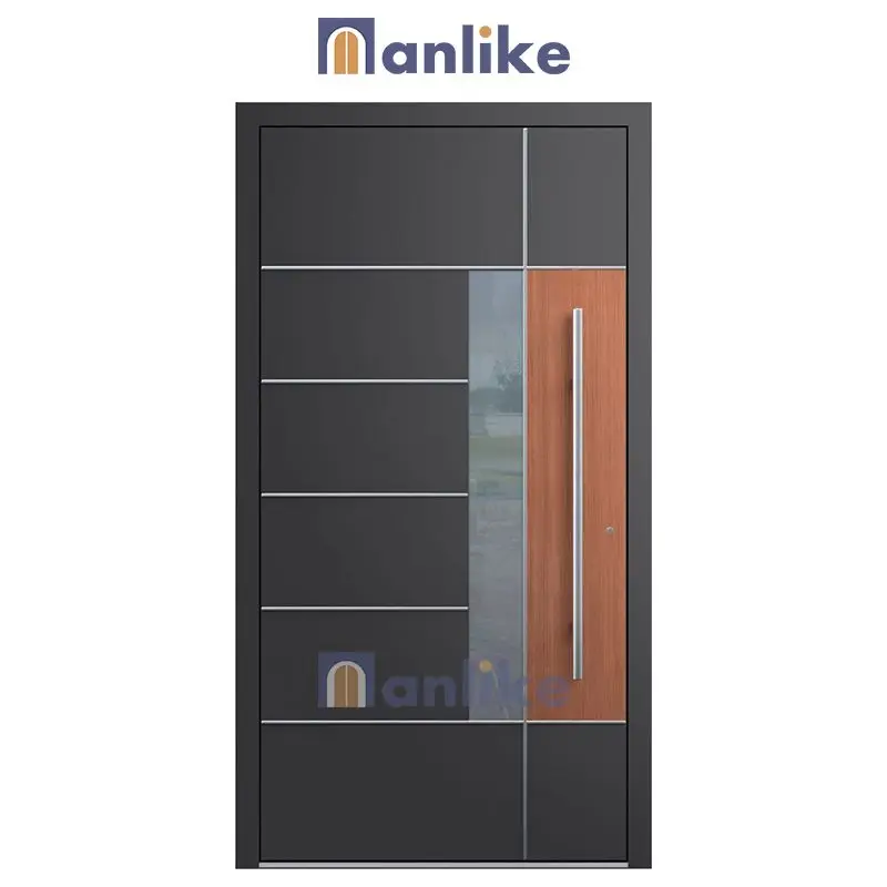 Anlike Main Anti Theft Exterior Gold Bulletproof  Single Custom Front Safety Modern Security Lock Door For Home