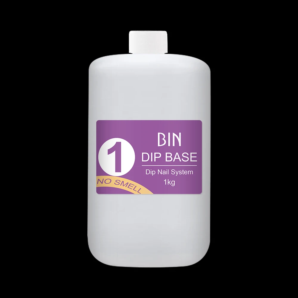 BIN Acrylic Dip Liquids Private Label Liquid System Odorless Base and Top Coat