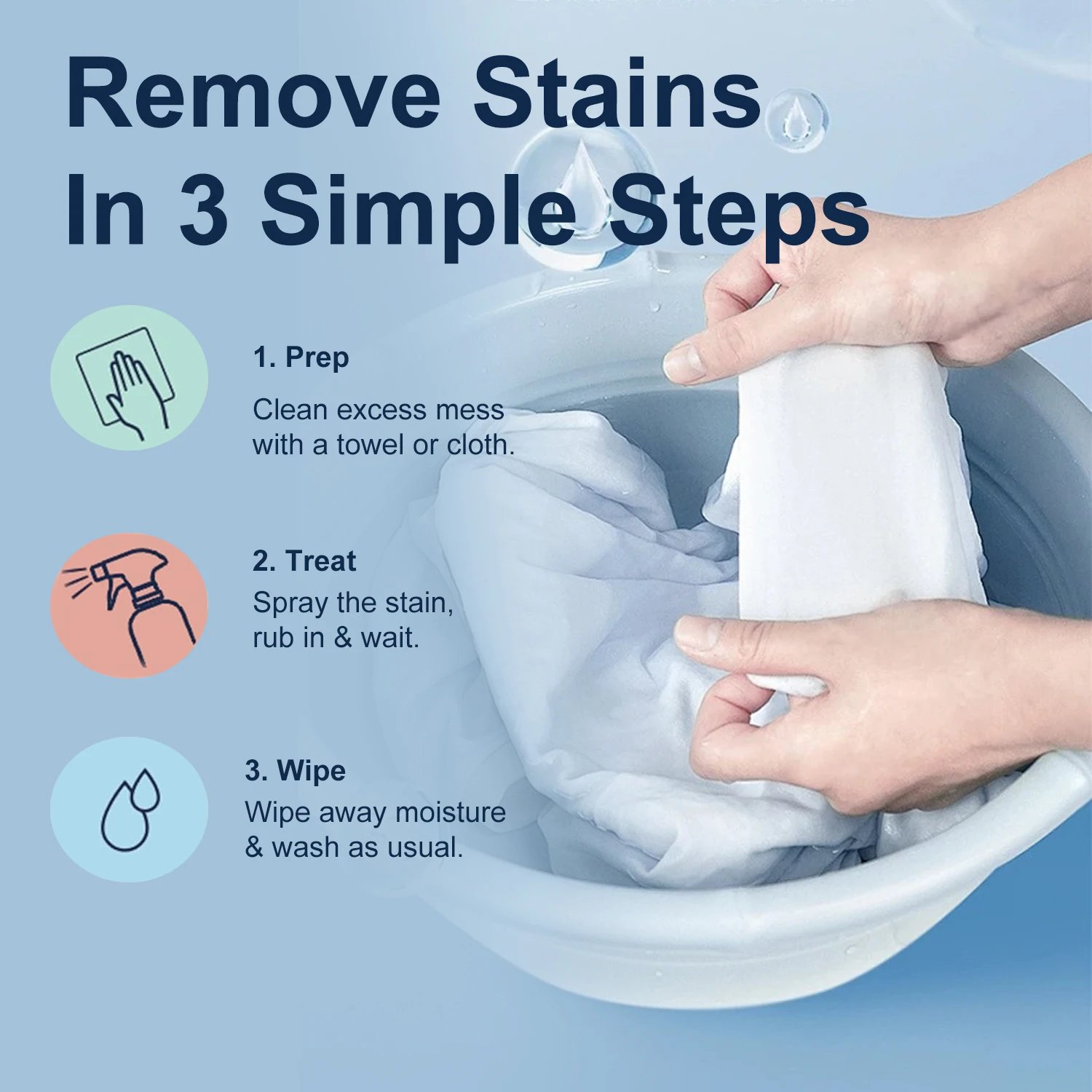 Clothes cleanse dirt oil fruit color dye removal for laundry and hand wash stain treater dry cleanse stain spray foam