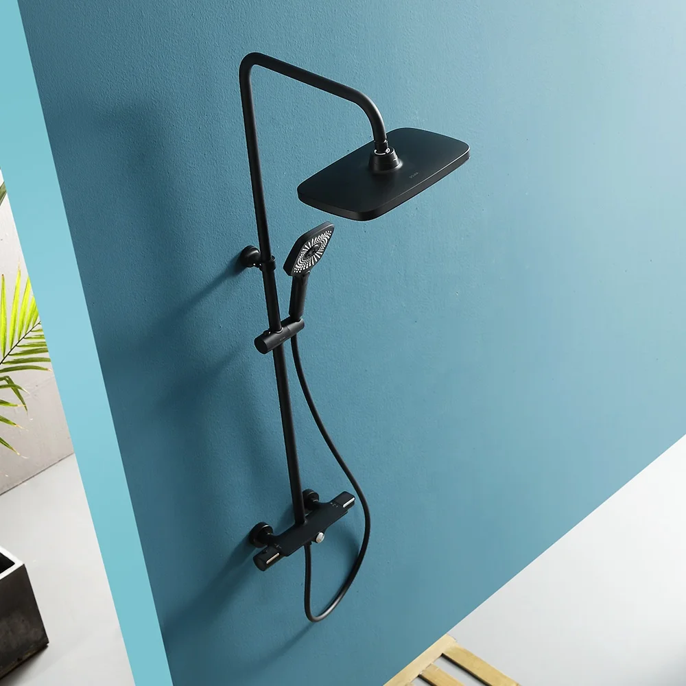 Modern Popular High quality Manufacture 3-function constant temperature filtering shower mixer with hand shower