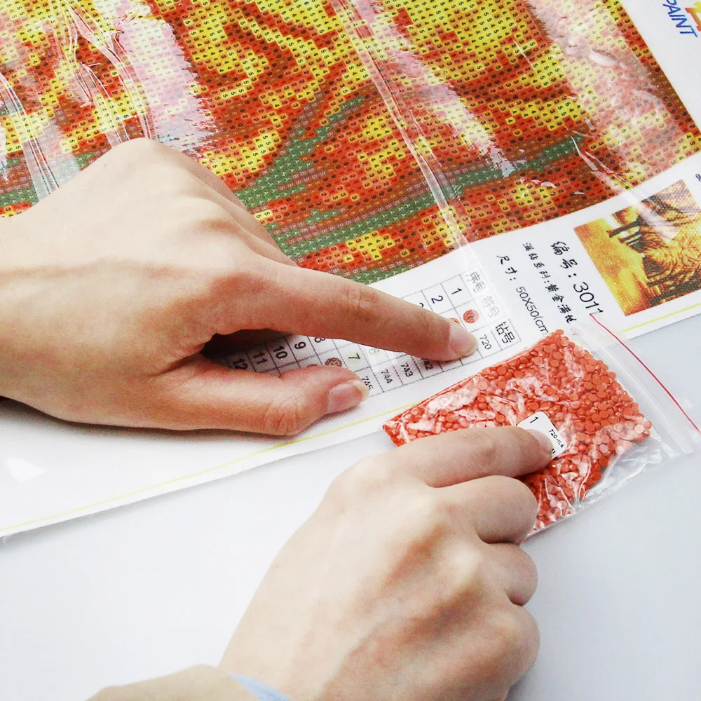 Wholesale Custom High Quality Full Drills Landscape Diy Diamond Art Painting Home Decoration For Beginners