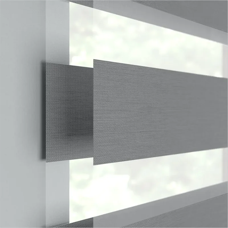 Factory Price Free Sample 100% Polyester Fabric Customize Blackout Blinds Zebra Roller Shade