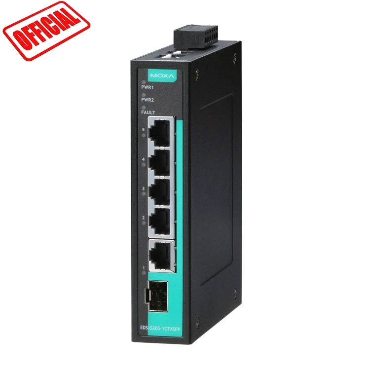 EDS-G205-1GTXSFP серии мокса GIGABIT Ethernet переключатель для электрического мокса устройства оригинальный официальный агент Промышленный Коммутатор Ethernet