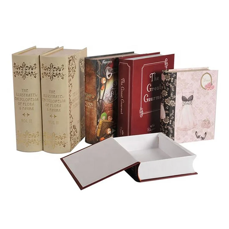 Custom logo Printing Decorative Book Shape Magnetic Packaging Gift Boxes for Bible Books Souvenir Boutique