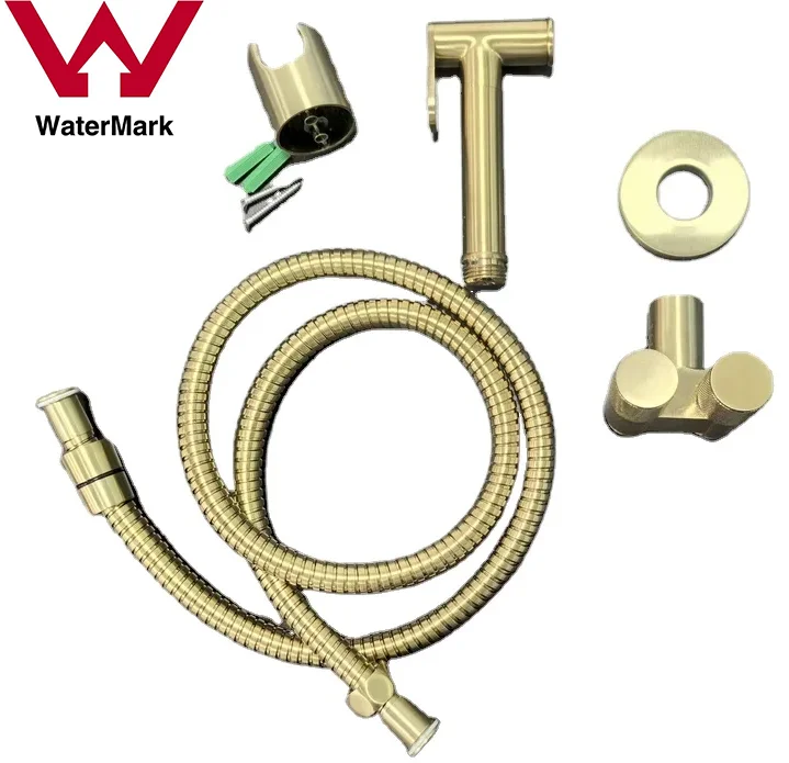 Watermark Gold Brushed Bidet Sprayer Set Faucet Shower For Toilet