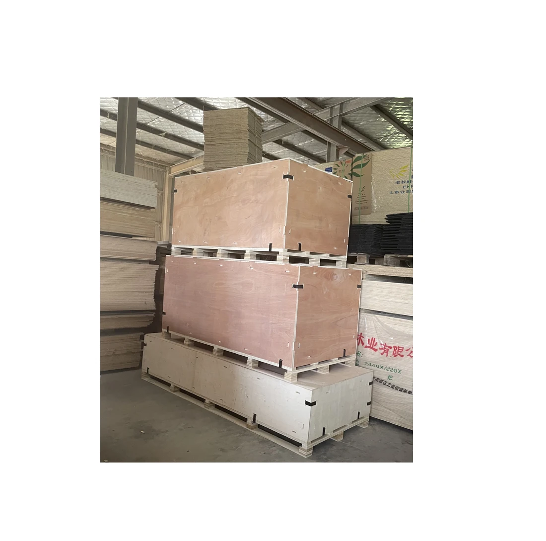 Outer plywood packing cases Strong packing crates with custom logo from Chinese Factory