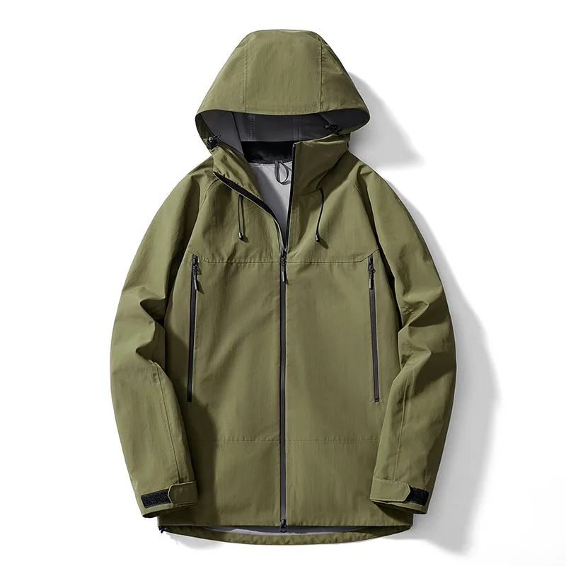 Unisex outdoor jacket spring and autumn thin windbreaker waterproof jacket mountaineering suits raincoat suit jacket waterproof