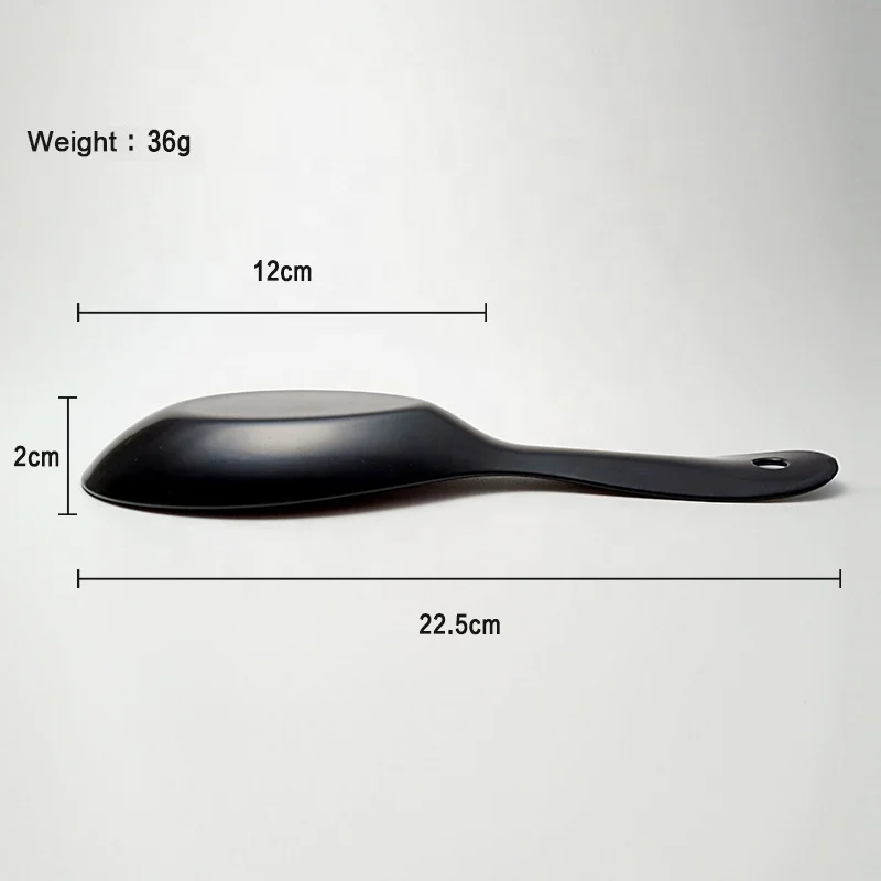 Kitchen Cooking Utensil Kitchen Accessories big round Soup Ladle serving soup spoon black plastic spoons disposable