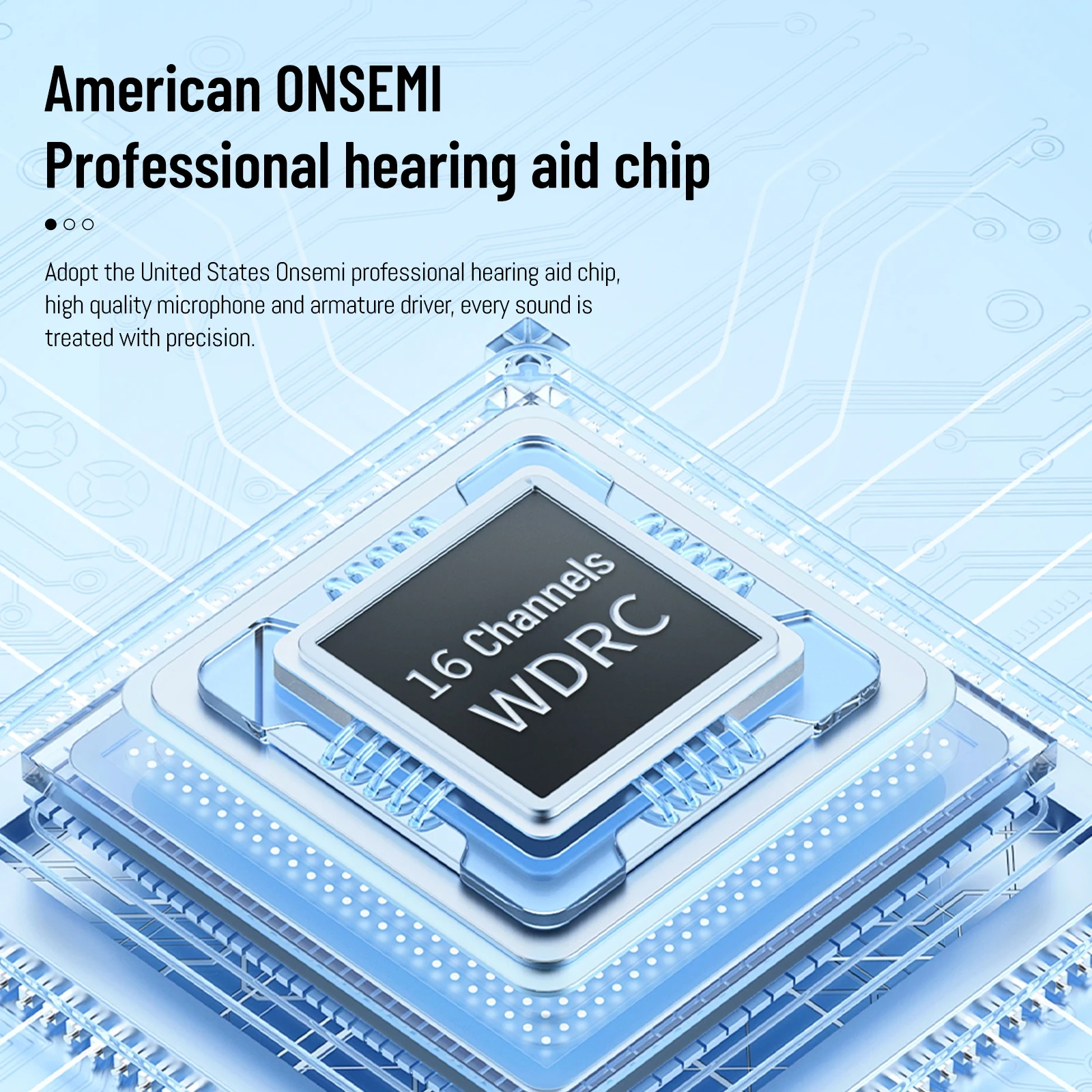 2024 OTC Mini Digital Hearing Aids Bluetooth Mode and 16 Channels for Deafness