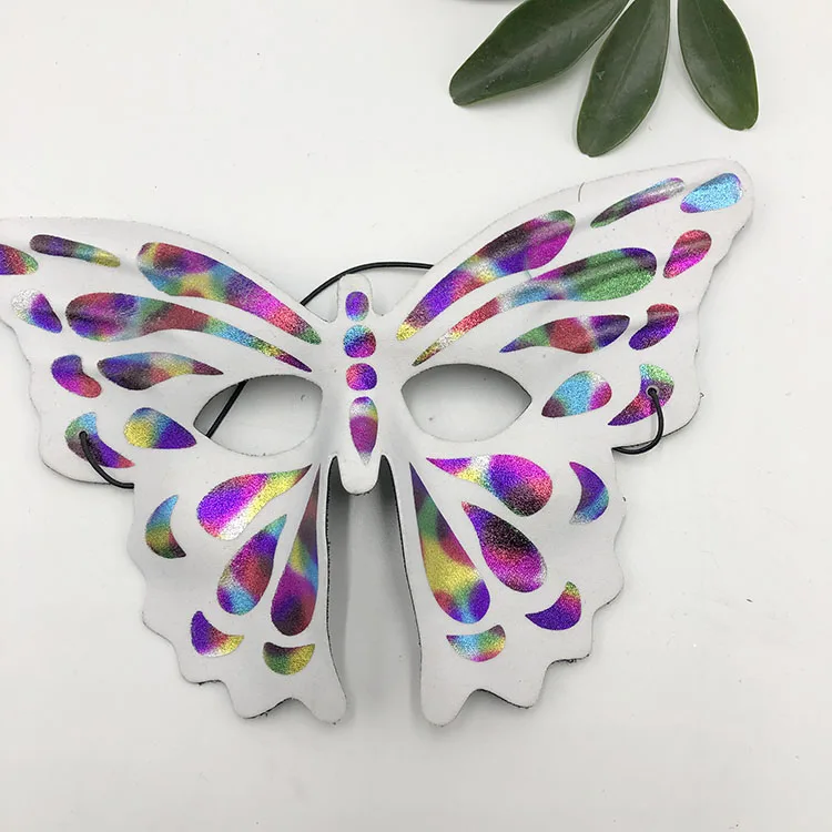 Beautiful Neon Butterfly Masquerade Ball Venetian Eye Mask