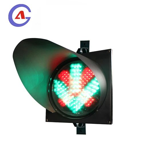 12VDC 220VAC Compatible All Controllers 300mm 12 Inch Red Cross Green Arrow Driveway Indicator Traffic signal