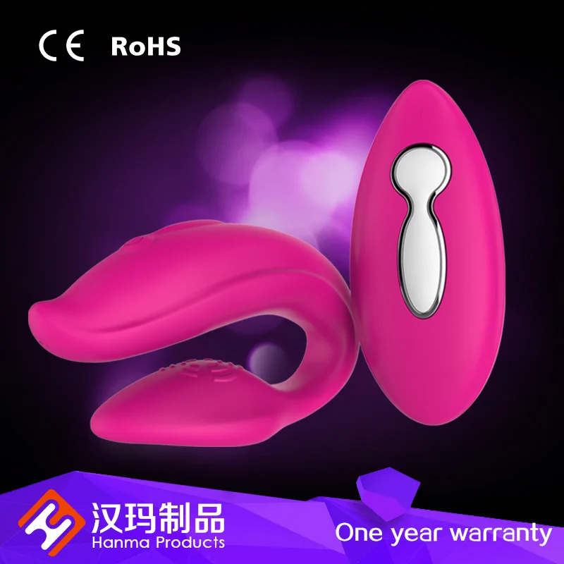 Amazon Hot Selling Toy Battery Operate  U Shape Super Soft Vibrator Chinese Sex Product With Remote Control
