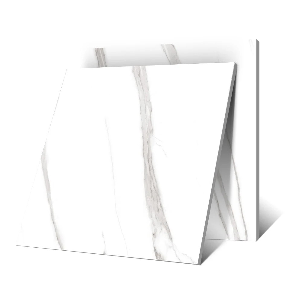 Хорошая цена, белая глянцевая фарфоровая напольная плитка толщиной 13,1 мм 80x80 для интерьера