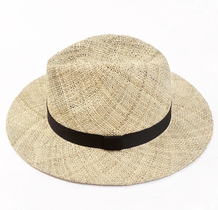 Оптовая продажа уличная Женская Мужская широкая пляжная Панама бумажная шляпа сублимационная соломенная шляпа от солнца с логотипом