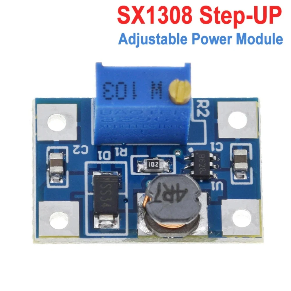 SX1308 2A DC-DC 2-24V до 2-28V повышающий Регулируемый Модуль питания повышающий преобразователь для DIY Kit