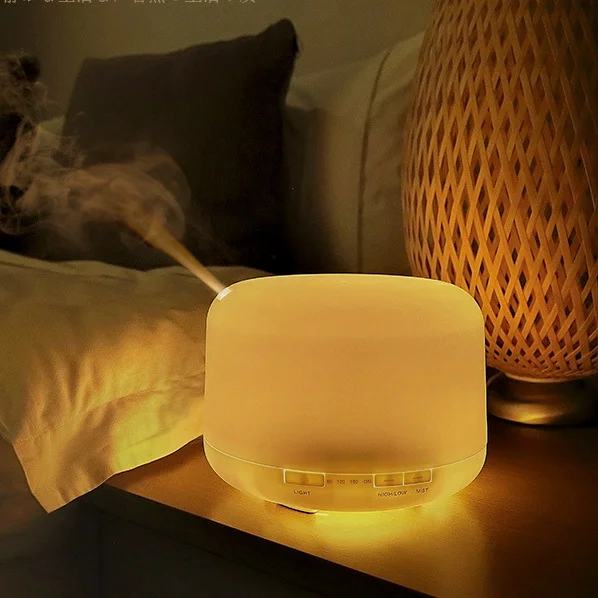 500ml high quality personal space mini portable ultrasonic air humidifier  mini air conditioner essential oil diffuser