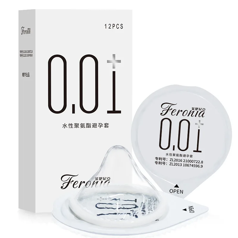 
0.01 non-inductive transparent 5D rotating particles adult condom male penis delay thickening 