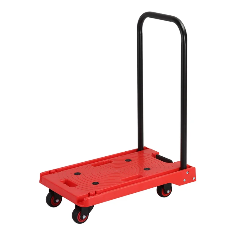 
Promotional Custom Jj-150 Mew Resin Best Selling Hand Platform Trolley Cart 