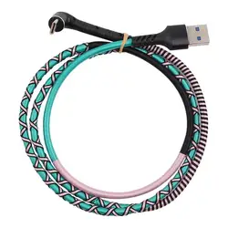 URIZONS 2022 fast charge usb c charging cable for mobile magic rope braided magnetic charging cable